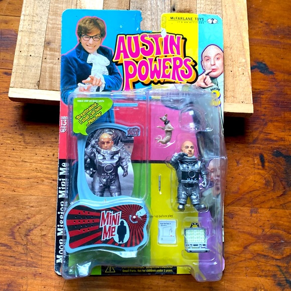 AUSTIN POWERS 1999 Moon Mission Dr Evil & Mini Me Lot Of (2) Action Figure Sets - Picture 8 of 10